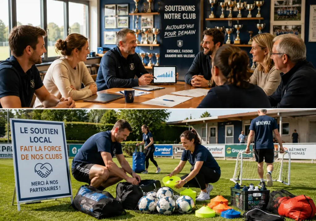 Je gère le budget de mon club de foot, vive le mécénat des marques locales
